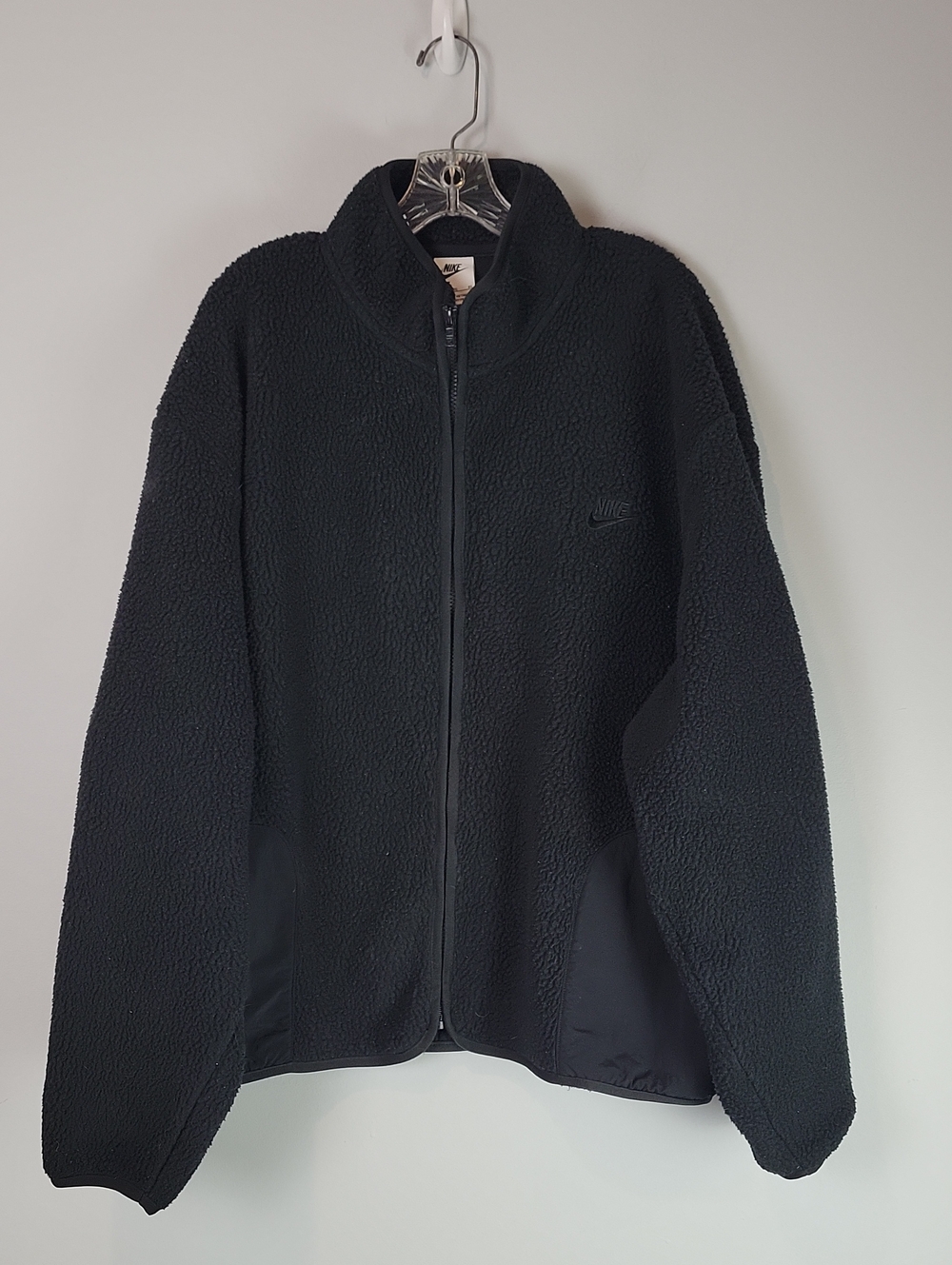 Men's NIKE Club Winterized Fleece Sherpa Jacket Black FB8386-010